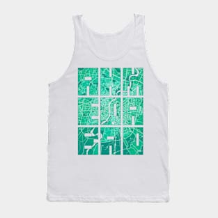 Ahmedabad, India City Map Typography - Watercolor Tank Top